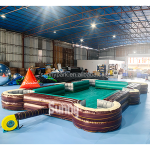 Nouveau design interactif gonflable humand table de <span class=keywords><strong>billard</strong></span> gonflable football snooker ball pool livré avec des ballons de Table Soccer - Product Image 4