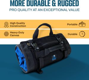 Échantillon Gratuit, Fabrication OEM, Logo Personnalisé, Organisateur d'Outils Robuste et Imperméable, 45-49 Pochettes, Petit Sac à Outils, Pochettes Amovibles - Product Image 2