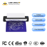 Imprimante à tatouages Luck Jingle A4, mini machine de transfert thermique portable, support d'usine personnalisé, multilingue, OEM