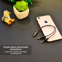 Répartiteur audio pour casque et microphone, 3,5 mm femelle vers 2 doubles 3,5 mm mâle, câble répartiteur en Y pour ordinateur