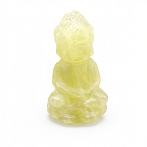 Escultura de Buda Bebé en Piedra Citrino, un Símbolo Radiante de Paz, Positividad y Prosperidad, Decoración para el Hogar, Peso - Product Image 2