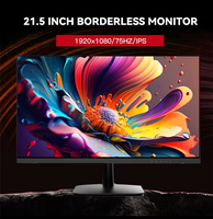Fábrica sin marco OEM escritorio montado en la pared 21,5 pulgadas 75hHZ 100HZ pequeña pantalla portátil monitores Lcd VESA montaje Monitor de computadora