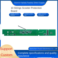 10-String 18650 pengisi daya baterai 36V 42V papan pelindung skuter tanpa debit PCB & produk PCBA