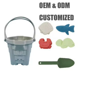 Bpa-Vrije Unisex Siliconen Zand Emmer Buiten Educatief Knuffel Voor Strand-En Zandspellen Leuk Speelgoed Voor Kinderen - Product Image 2