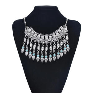 Collier à frange Vintage bohémien, pièce de monnaie en argent, ras du cou et bavoir, déclaration d'amour, turc, nouvelle collection - Product Image 3