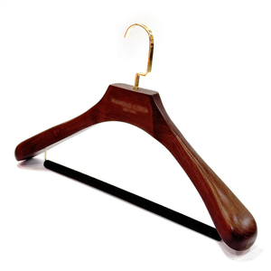 Móc Treo Bằng Gỗ Nguyên Miếng Giá Treo Quần Áo Cho Người Lớn Bằng Gỗ Giá Treo Áo Khoác Đầu Phẳng Vai Rộng Màu Cổ - Product Image 2