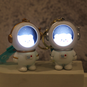<span class=keywords><strong>Porte</strong></span>-clés 3D Star Light avec lumière LED et sons, motif Cosmonaute, <span class=keywords><strong>Astronaute</strong></span>, Spaceman, Chat et Ours - Product Image 3