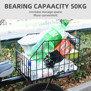 Nouveau <span class=keywords><strong>porte</strong></span>-bagages de vélo à dégagement rapide <span class=keywords><strong>porte</strong></span>-bagages arrière de vélo de cargaison installer des outils vélo de montagne grande capacité étagère panier - Product Image 6