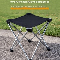 Chaise pliante portable d'extérieur en alliage d'aluminium 7075 épaissi avec tissu Oxford, pour un style de vie décontracté et réglable en hauteur, vente en gros