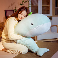 Groothandel Schattige Dolfijn Grote Zee Dier Knuffel Knuffel Dier Kawaii Blauwe Haai Kussen Voor Kinderen Verjaardagscadeau Pluche Speelgoed