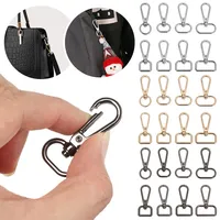 MZhardware Fermoir mousqueton en métal de haute qualité pour accessoires de sac à main DIY Crochet pour chien pivotant avec chaîne et type de verrouillage