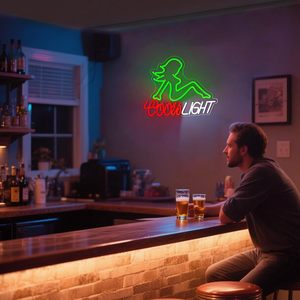Dancer neon <b>LED</b> indoor hanging ambient <b>light</b> <b>bar</b> party store sign wall decoration <b>light</b> entrance indicator <b>light</b> luminous sign - Product Image 6