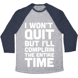 No me quedaré sin hacer nada, pero me quejaré durante todo el tiempo - Camiseta de béisbol unisex de mezcla triple - Product Image 1