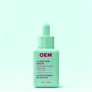 Suero hidratante personalizado OEM, suero facial hidratante con escualano, glicerina, ceramida, hidratante para el cuidado de la piel brillante y húmeda - Product Image 5