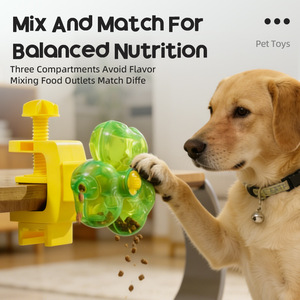 Jouet d'alimentation pour animaux Clover - Distributeur de nourriture rotatif pour l'entraînement des chiens et des chats extra-petits - Product Image 1