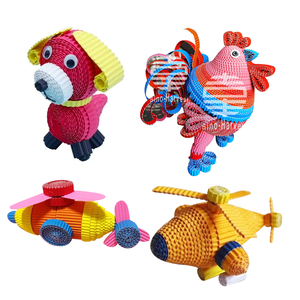 Tái Chế Bột giấy loại DIY colour fluting giấy sóng các tông sóng tờ giấy cho thủ công - Product Image 5