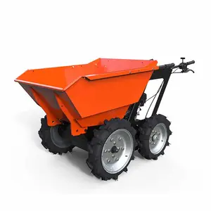 RCM Nouvelle mise à jour Brouette Mini Dumper Heavy Duty Roue Brouette Dumper Hydraulique Conduite Mini Camion Dumper Epa