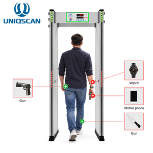 Uniqscan <span class=keywords><strong>UB500</strong></span> Metal Detector a 18 Zone ad Alta Sensibilità per Screening di Persone e Sicurezza, Arco Metallico per Controllo Accessi - Product Image 1