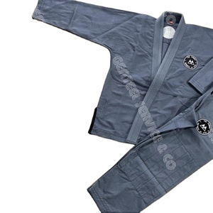 Kimono de BJJ Unisex 100% Algodón, Uniforme de Artes Marciales, Duradero, Teñido Liso, Talla Adulto con Logotipo Frontal - Product Image 2