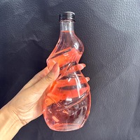Bouteilles de jus en verre transparent réutilisables de qualité alimentaire tendance, 250 ml, 350 ml, 500 ml, avec bouchon à vis pour boissons et jus