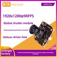 Modul Kamera 2MP WDR H264 60fps AR0234 USB 2.0 1080p dengan Filter PIR-cut, Mikrofon Internal, dan Kabel Ethernet