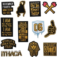 Nouveau patch brodé personnalisé Brotherhood avec transfert thermique pour vêtements