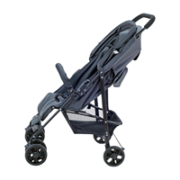 Poussette bébé légère pliable, poussette de voyage portable, landau bébé pouvant s'asseoir et se coucher, poussette compacte pour avion