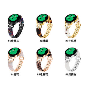 Luxo Metal Watch Strap Novo Design 20mm Largura Pulseira Cadeia Diamante Banda - Product Image 6