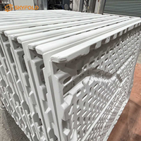 Ensemble de table et de chaises pliantes en plastique portables avec pieds en métal pour le camping, les pique-niques, les événements en plein air et l'utilisation commerciale
