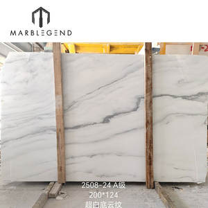 Оптовая цена от производителя: мраморные плиты класса А, ультрабелые, цвета «Милано», для роскошных вилл и отелей - Product Image 4