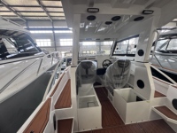 Bateaux de pêche en aluminium Allsea Seaking de 23 pieds (6,85 m) avec pont de pêche circulable, bateau de loisirs en haute mer, cabine ouverte, bateau de baignade
