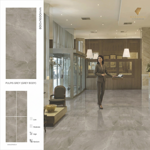 Azulejos de porcelana brillante Satvario Real de 800x1600 mm, 9 mm, con aspecto de mármol blanco, para pisos y paredes, para proyectos en Miami. - Product Image 3