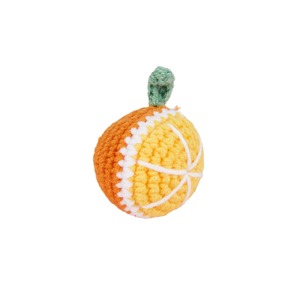 Accessoires pendentifs en coton crocheté faits main, porte-clés en peluche motif fruit d'orange de dessin animé, style coréen, DIY, pour l'examen d'entrée à l'université - Product Image 5