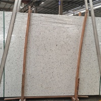 Carreaux de porcelaine grand format gris terrazzo 60x60cm en pierre blanche terrazzo, pour baignoire et table, fournis directement par l'usine