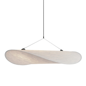 Bắc Âu hiện đại tối giản Thiết kế LED lụa vải Đèn Chùm Kim Loại Nhà Bếp ánh sáng mặt dây chuyền cho khách sạn phòng ngủ trong nhà treo đèn - Product Image 4