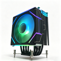 6HB-12B-9YLDG2 New CPU Air Cooler 6 Heat Pipes Tower Radiator 120MM Gamer ITX PC CPU Cooler for LGA1851 1700 1200 1366 AM5 AM4