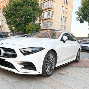 Mercedes-Benz CLS C257 Side Skirt Spoiler Piano Black Carbon Fiber Texture ABS Body Kit 2018+ - Product Image 2
