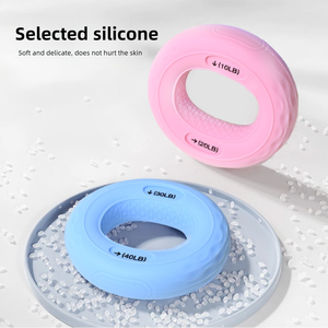Anneau <span class=keywords><strong>de</strong></span> préhension en silicone haute élasticité, conception double résistance, entraîneur <span class=keywords><strong>de</strong></span> main pour athlètes, musiciens, dactylographes, soin des mains et <span class=keywords><strong>exercices</strong></span> - Product Image 6
