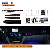 Kit d'éclairage d'ambiance GUGO W204 pour Mercedes Benz Classe C W204 2010-2014, kit d'éclairage d'ambiance intérieur 23 couleurs, garniture de décoration LED