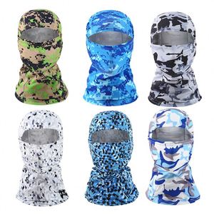 Pasamontañas Personalizado de Varias Piezas con Logotipo Personalizado, Color Liso, Tejido de Punto, Máscaras de Esquí con Camuflaje para Ciclismo, Verano, Actividades al Aire Libre, Gorro Táctico de Camuflaje - Product Image 5