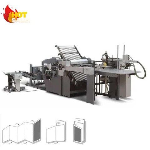 Heavy Duty Program Control Automatic Paper Cross Folding Machine Creasing A0 A2 A3 Paper Folding Machine