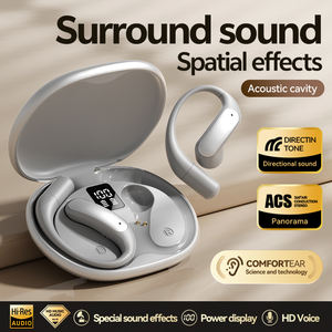 Auriculares Intrauditivos Minimalistas M129 Ultrafinos OWS, Auriculares Abiertos con Gancho para la Oreja, Auriculares Inalámbricos TWS con Graves Potentes y Cancelación de Ruido - Product Image 3