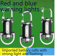 Lampe torche LED de poche rechargeable portable 300 lumens avec lumière latérale, étanche IP65, format porte-clés EDC