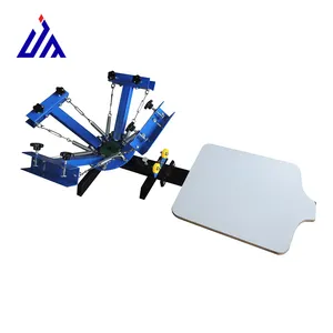 best cloths industry micro registration 4 color silk screen printing machine 1 station 4 2019