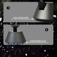 Diffuseur d'huiles essentielles professionnel de luxe en aluminium pour la maison, l'hôtel, la parfumerie, l'aromathérapie, diffuseur électrique rechargeable, nébuliseur d'air
