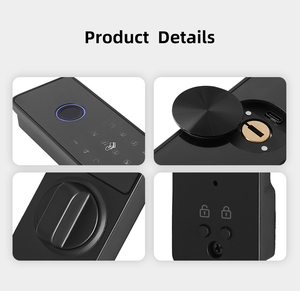 กุญแจล็อคอัจฉริยะอัตโนมัติเต็มรูปแบบ Tuya พร้อมแอปและระบบคลาวด์ รองรับรหัสผ่าน ลายนิ้วมือ บัตร คีย์การ์ด  ระบบเข้าออกแบบไร้กุญแจ ป้องกันการโจรกรรม สำหรับประตูขอบแคบ - Product Image 5