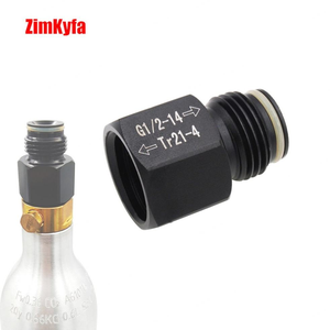 ตัวแปลงแก๊ส CO2 Tr21-4 หัวแปลงตัวเมีย G1/2-14 ตัวผู้ สำหรับถังลม ASA และเครื่องมือลม - Product Image 1
