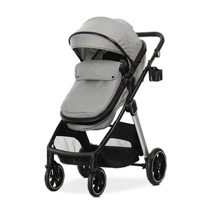 Poussette Bébé OEM EN1888 High View avec Dossier Réglable, Pliage à un Bouton, Châssis en Aluminium, Ceinture de Sécurité 5 Points - Product Image 2