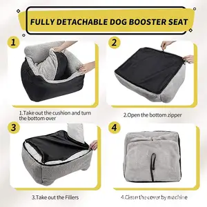 Pet Travel Car Seat Colorful Soft Warm Cushion Portable Car Seat Pet Booster Seat Dog Bed