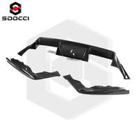 Diffuseur arrière en fibre de carbone sèche style 3D pour BMW G87 M2 Coupé Kit carrosserie Aileron arrière Kit séparateur Spoiler de pare-chocs Garniture